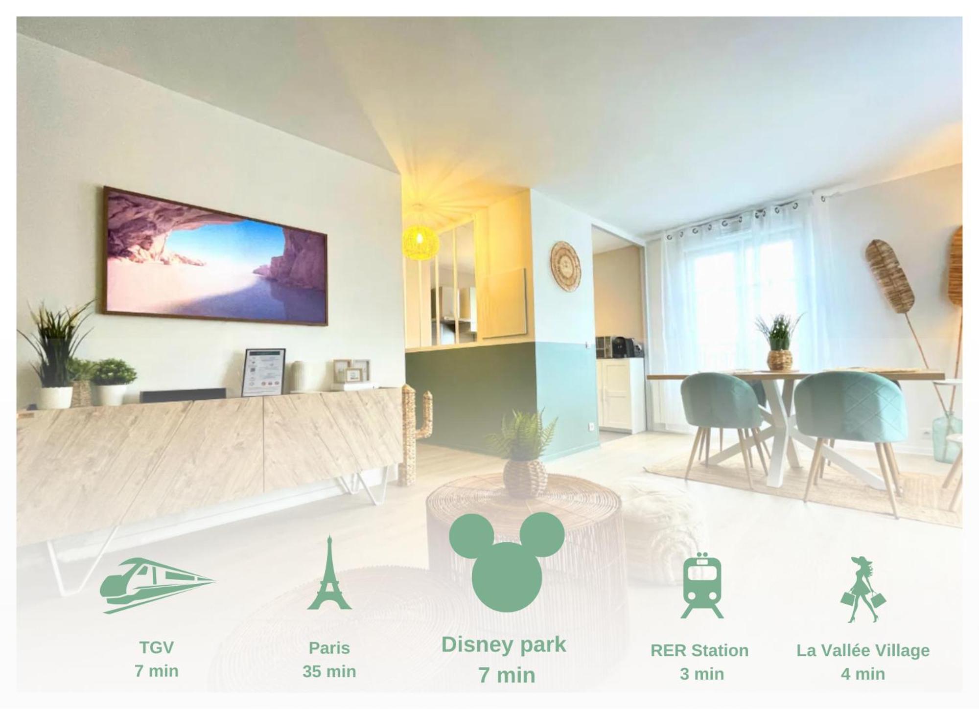 L'Organik Disney 7 Min Gare 5 Min Parking Prive Chessy  Ngoại thất bức ảnh